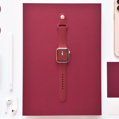 NAKD Apple Watch Strap - Burgundy
