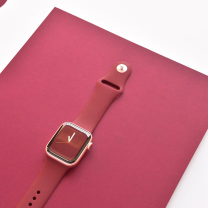 NAKD Apple Watch Strap - Burgundy