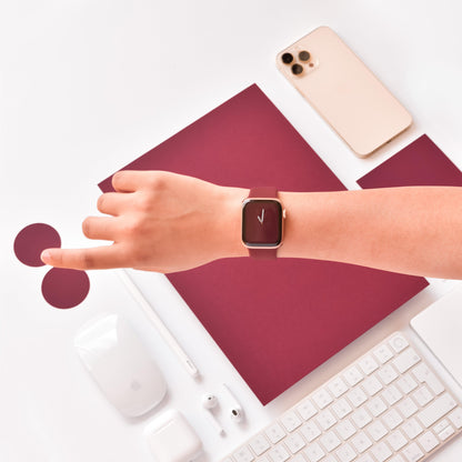 NAKD Apple Watch Strap - Burgundy