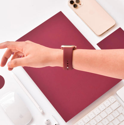 NAKD Apple Watch Strap - Burgundy