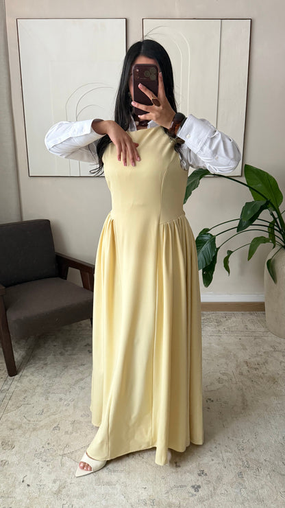 Robe Sans Manches Elina I Jaune