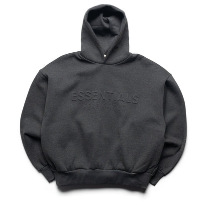 Fear Of God Essentials Embossed Classic Hoodie - Charcoal Heather