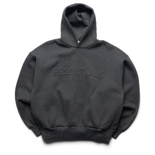 Fear Of God Essentials Embossed Classic Hoodie - Charcoal Heather