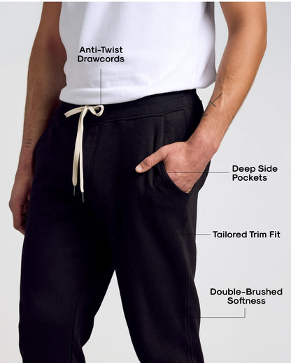 Black Fleece French Terry Joggers 2-Pack