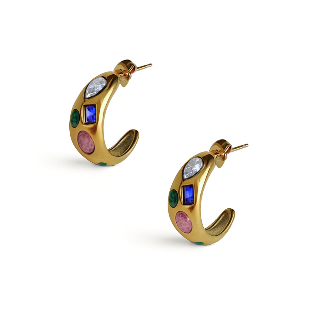 Gem Splash Earrings