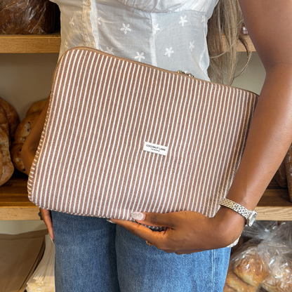 Chestnut Stripes TOWEL Laptop Sleeve