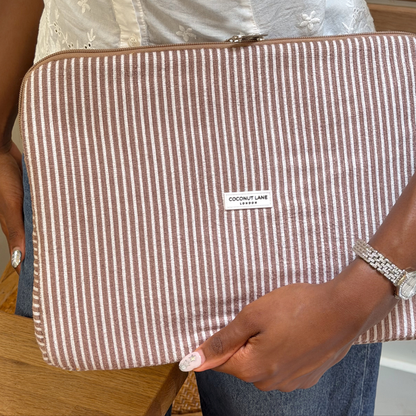 Chestnut Stripes TOWEL Laptop Sleeve
