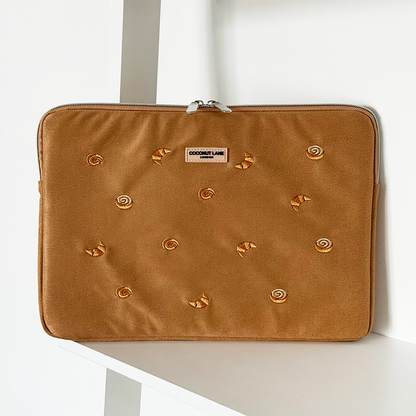 Suedette Croissant Club Laptop Sleeve