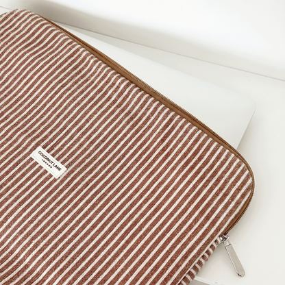 Chestnut Stripes TOWEL Laptop Sleeve