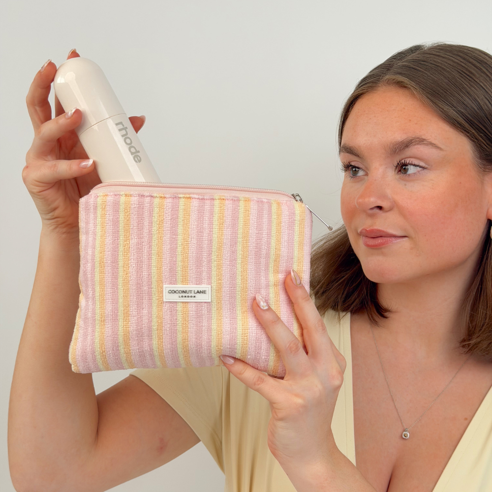 Mini Towel Everything Pouch - Pastel Stripes