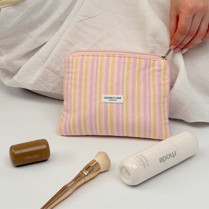 Mini Towel Everything Pouch - Pastel Stripes
