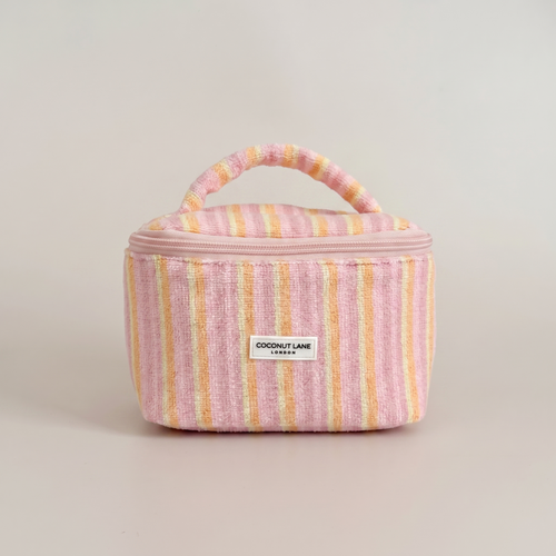 MINI Towel Travel Vanity Case - Pastel Stripes