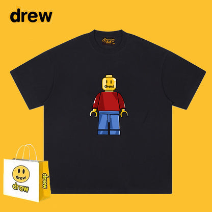 Drew T-shirts Short Sleeve Loose round Neck Short Sleeve