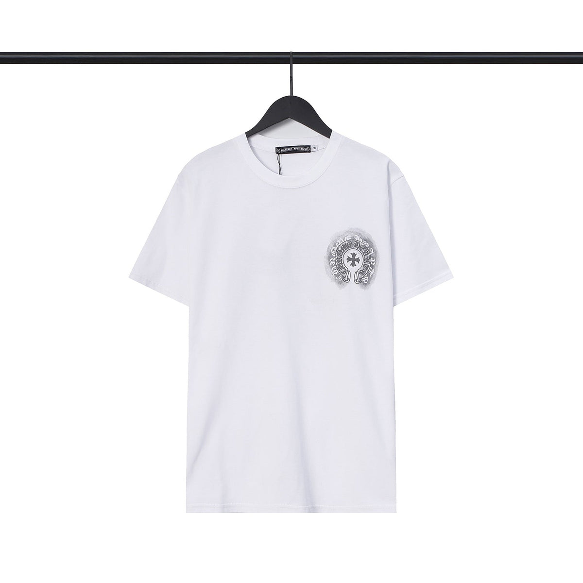 Chrome Heart T Shirts Sanskrit cross logo short-sleeved men's T-shirt