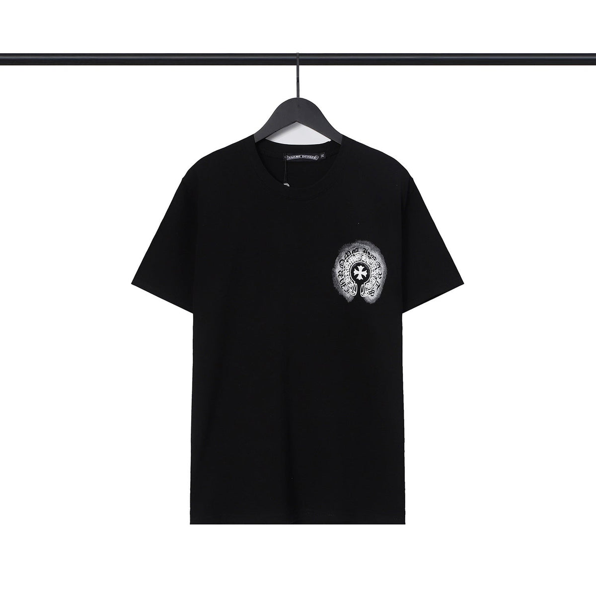 Chrome Heart T Shirts Sanskrit cross logo short-sleeved men's T-shirt