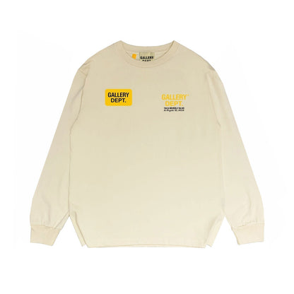Gallery Dept Long Sleeved Shirt Fashion Brand Long Sleeve Long-Sleeved T-shirt Blouse