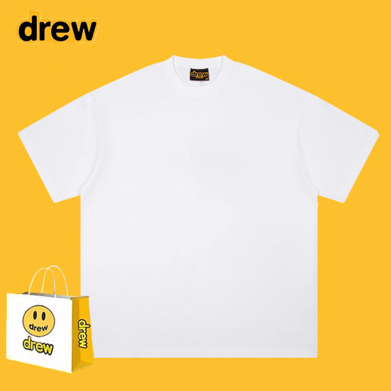 Drew T-shirts Loose Summer Men and Women Pure Cotton Couple
