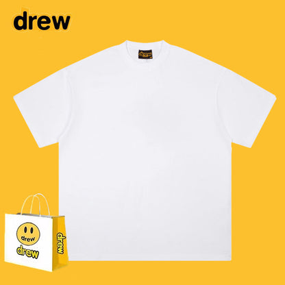 Drew T-shirts Loose Summer Men and Women Pure Cotton Couple