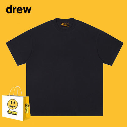 Drew T-shirts Smiley Letter Cotton T-shirt