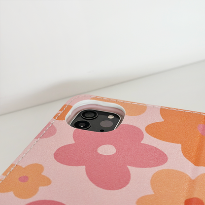Pink & Orange Bloom iPad Case