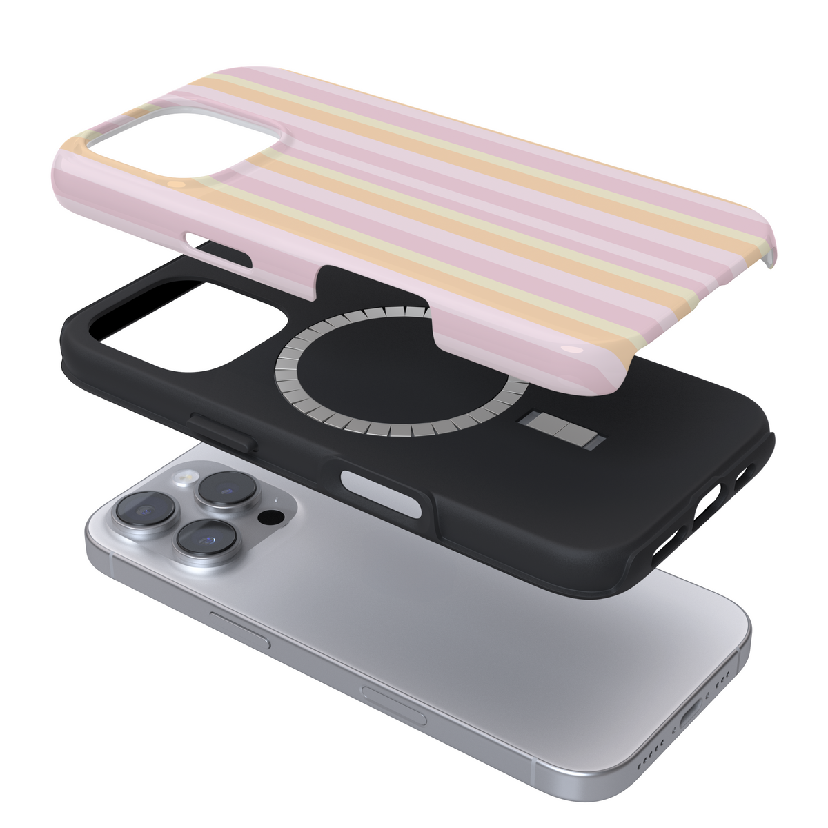 Tough MagSafe® Phone Case - Pastel Stripes