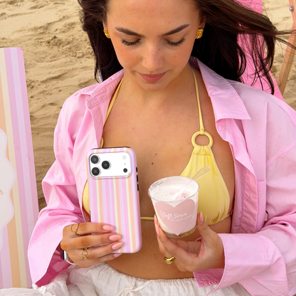 Tough MagSafe® Phone Case - Pastel Stripes