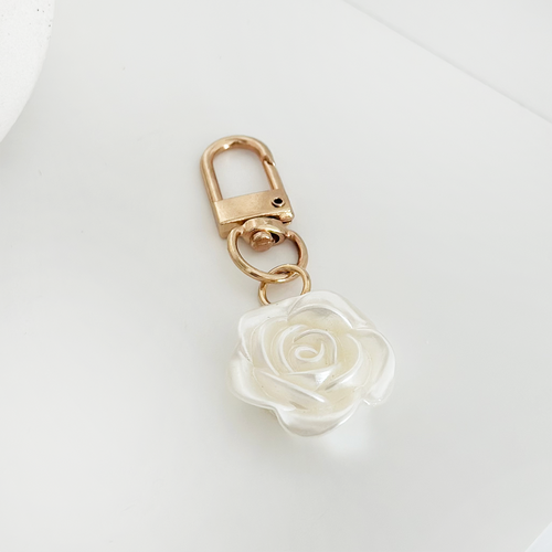 Pearl Flower Keyring