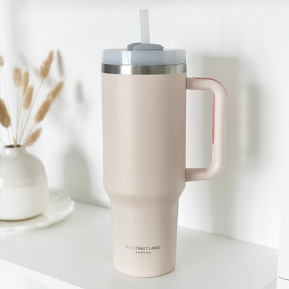 Stainless Steel Tumbler - Marshmallow Pink