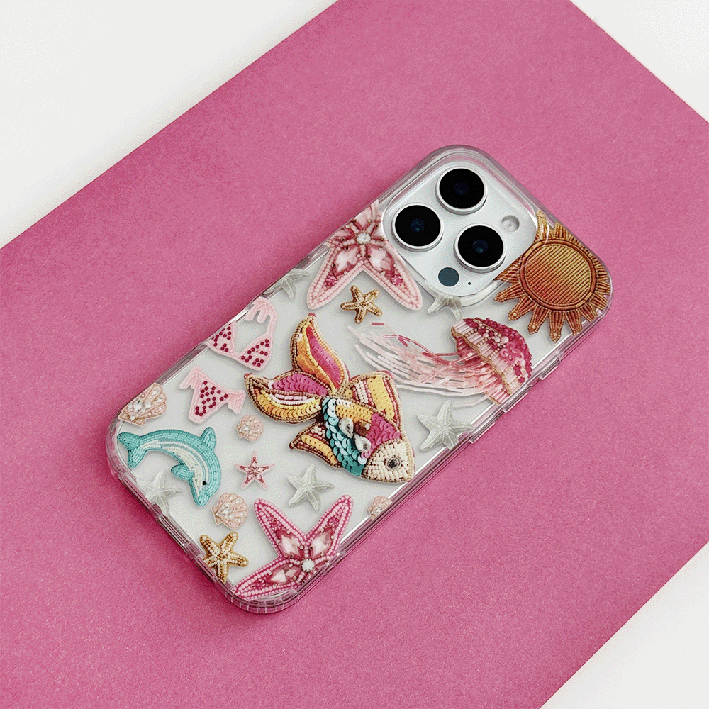 Clear Phone Case - Pink Paradise