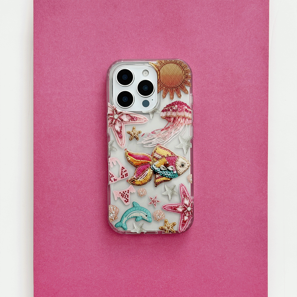 Clear Phone Case - Pink Paradise