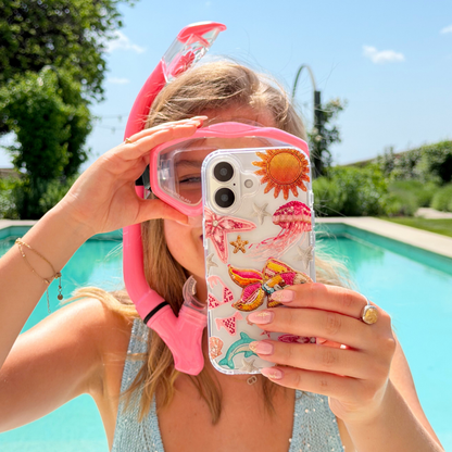 Clear Phone Case - Pink Paradise