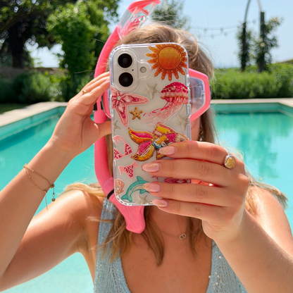 Clear Phone Case - Pink Paradise