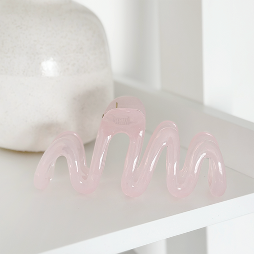 Squiggle Claw Clip - Pink