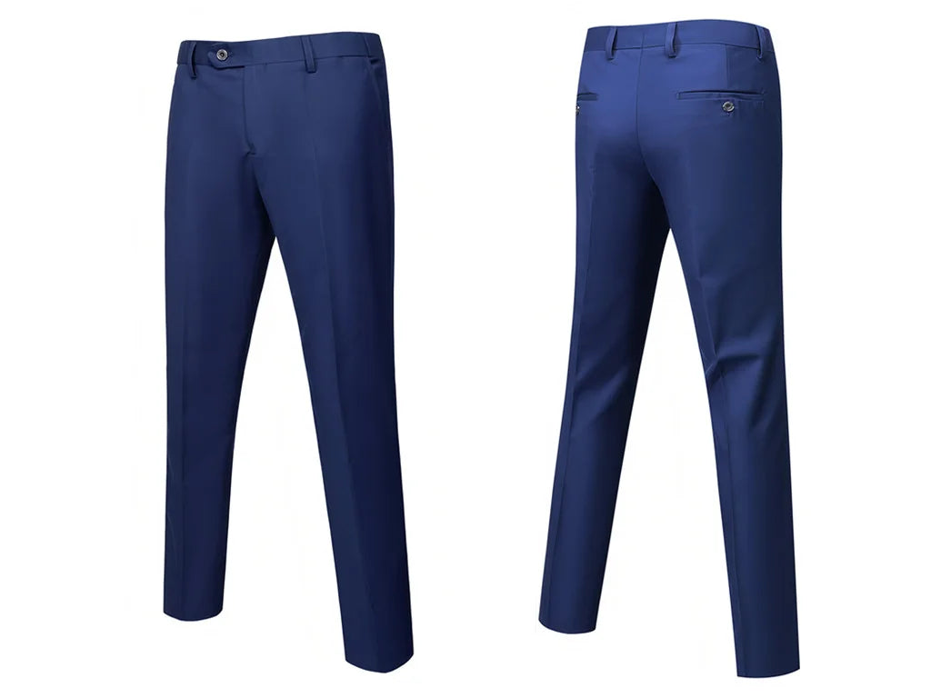 2026 New Luxury Elegant Men's Suits 2 Piece Set Fashion Korean Casual Slim Fit Social Groom Wedding Tuxedo