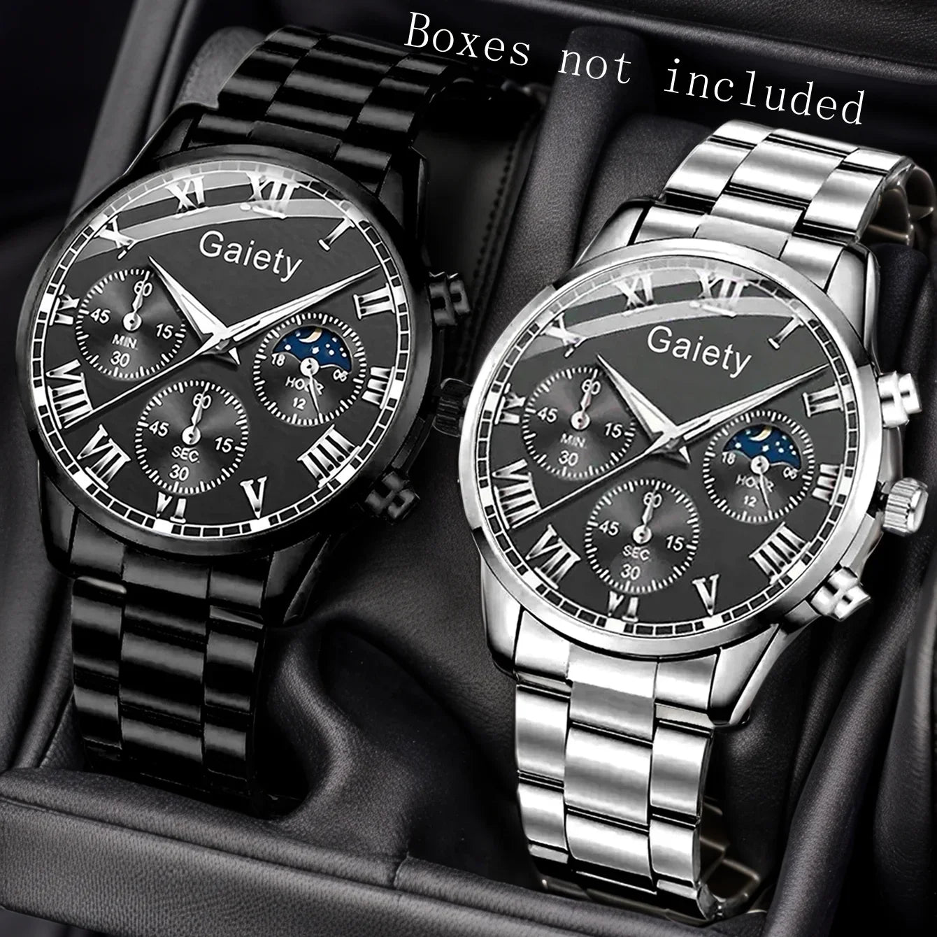 1/2PCS Set Couple Fashion Casual Leather Watches Ladies Simple Dial Quartz Wristwatches Dress Clock Montre Femme