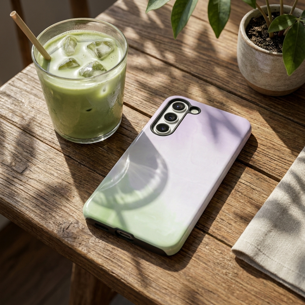 Samsung Tough Phone Case - Lavender Matcha