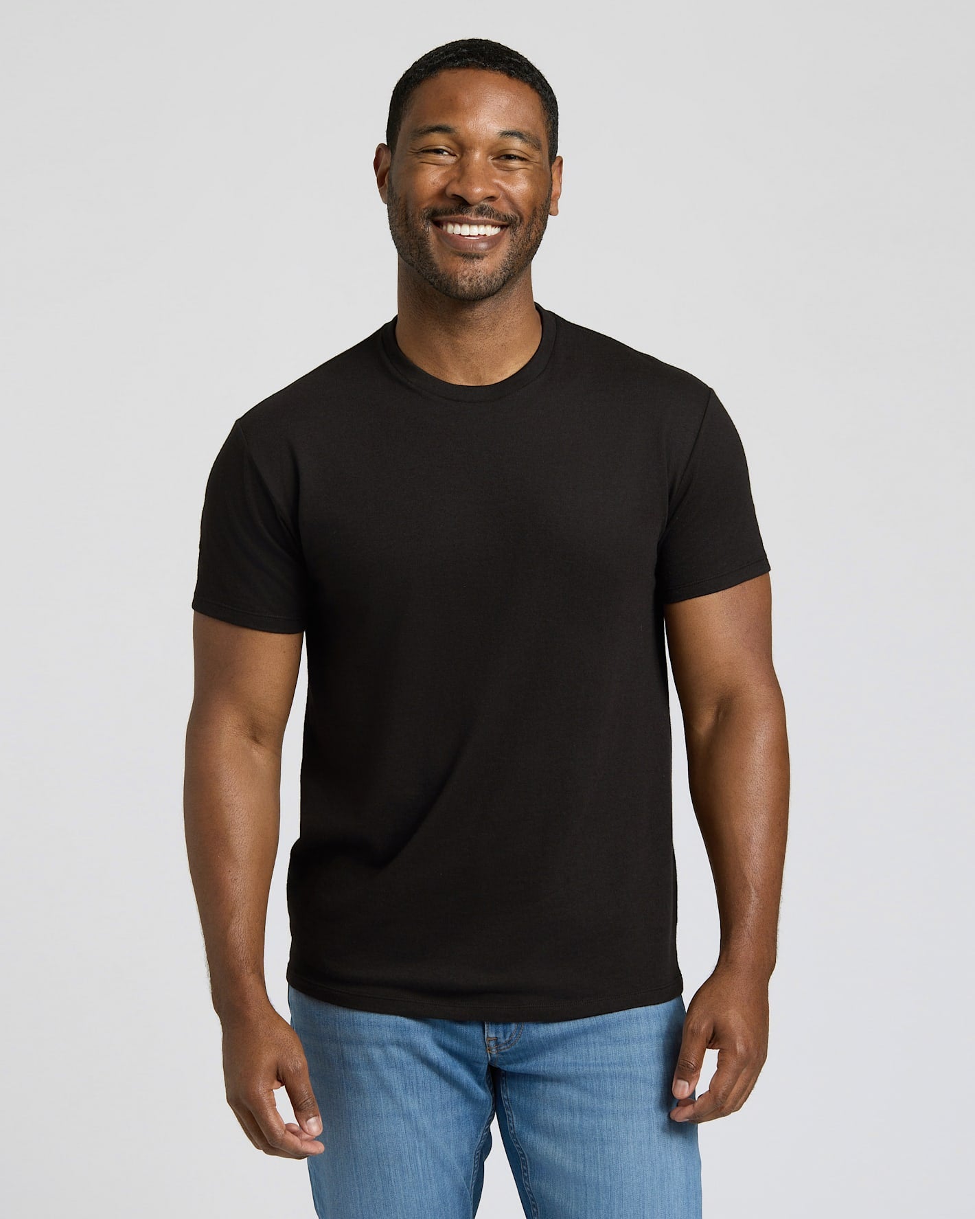 All Black Short Classic Crew Neck 3-Pack
