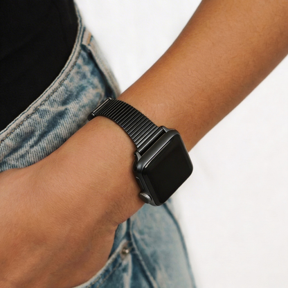 SLIM Fine Line Apple Watch Strap - Black