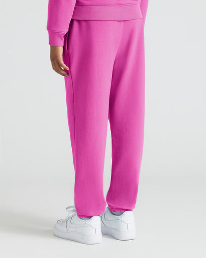 Girls Electric Fuchsia Slouch Pullover Crew & Relaxed Joggers 2-Pack