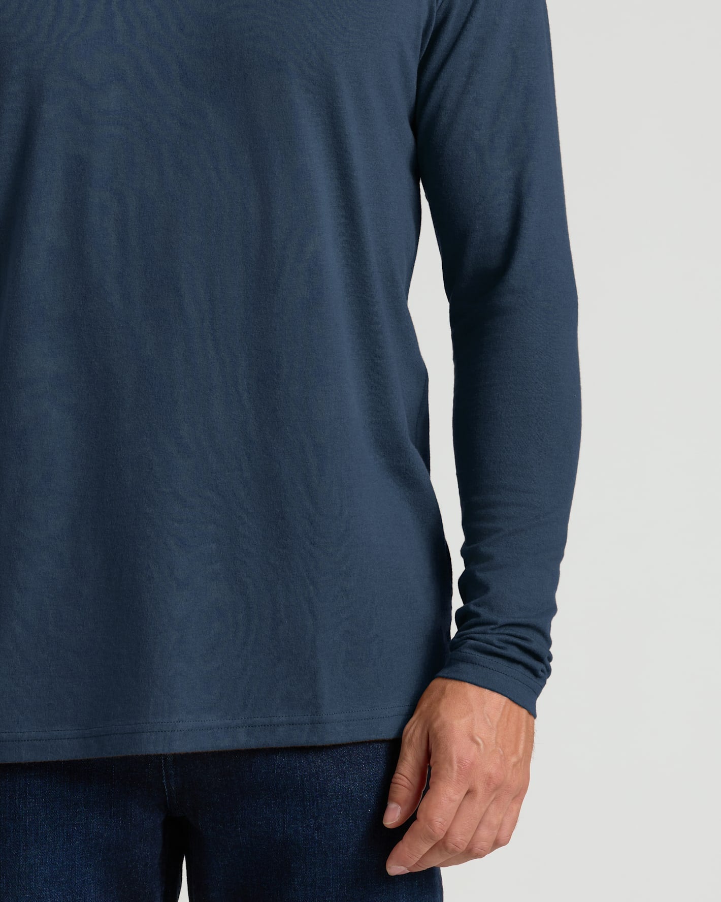 Navy Classic Long Sleeve Crew Neck