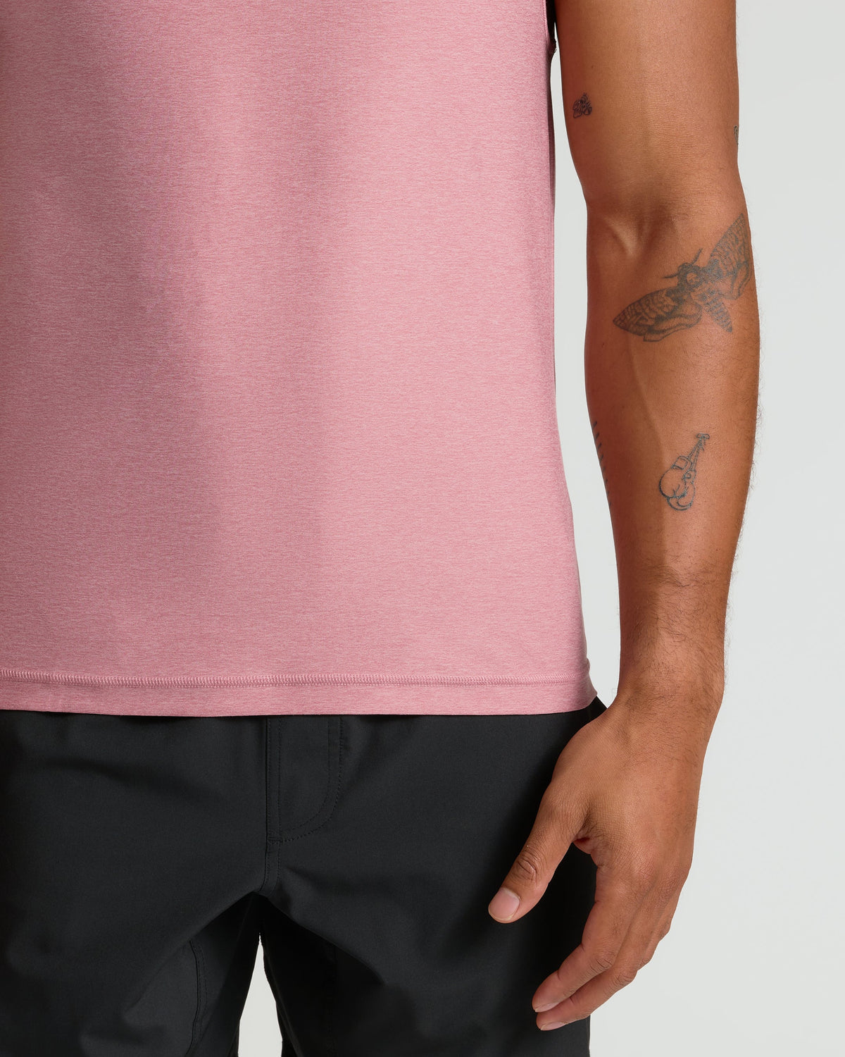 Quartz Rose Sleeveless Active Muscle Tee