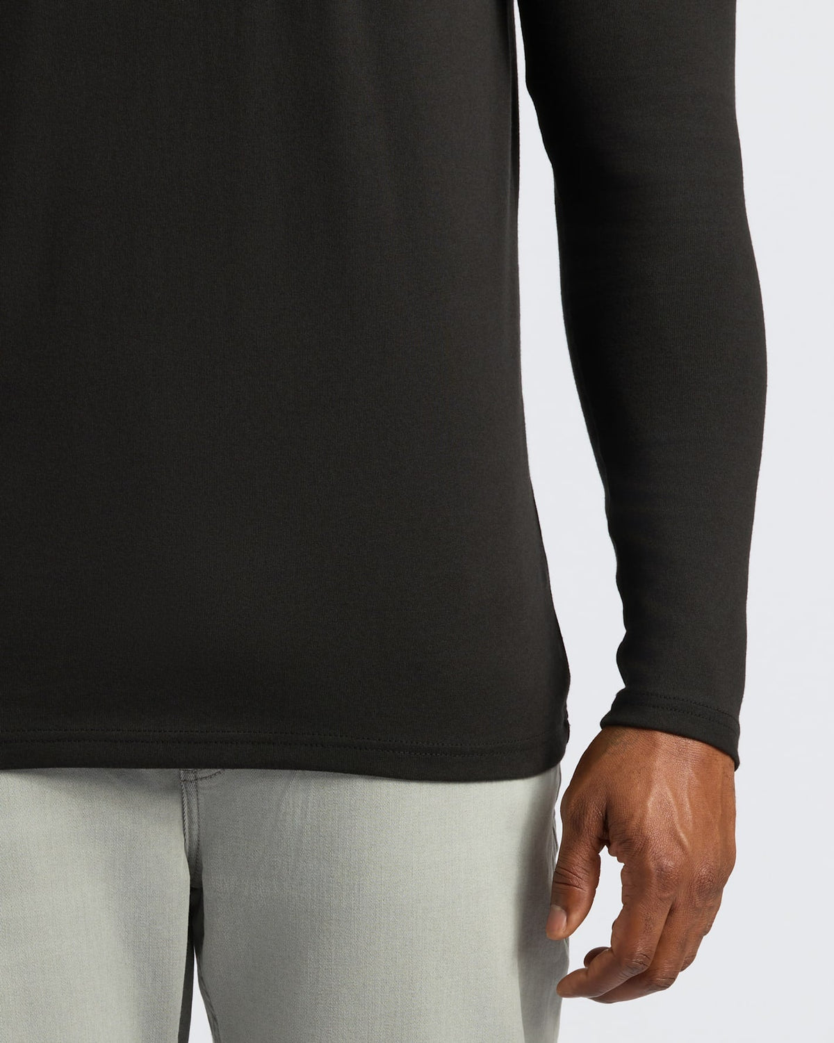 Black Tall Heavyweight Long Sleeve Pocket Crew 4-Pack