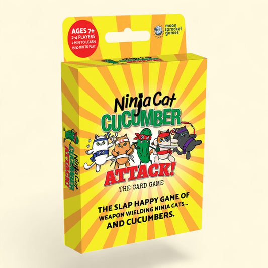 Asmodee Ninja Cat Cucumber Attack Family Card Game, Ages 7+