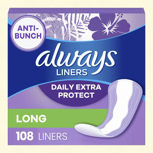 Always Daily Liners, Long, 108 CT