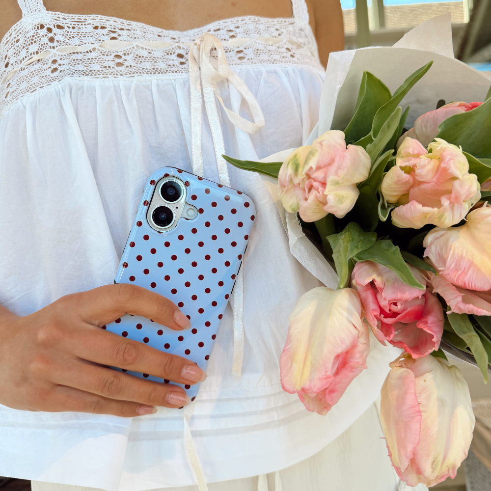 Tough MagSafe® Phone Case - Blue Polka Dot