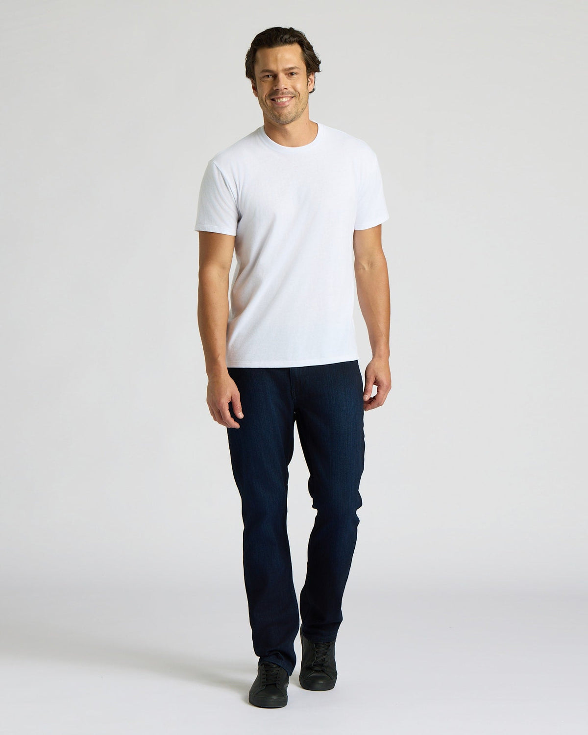 White Short Classic Crew Neck