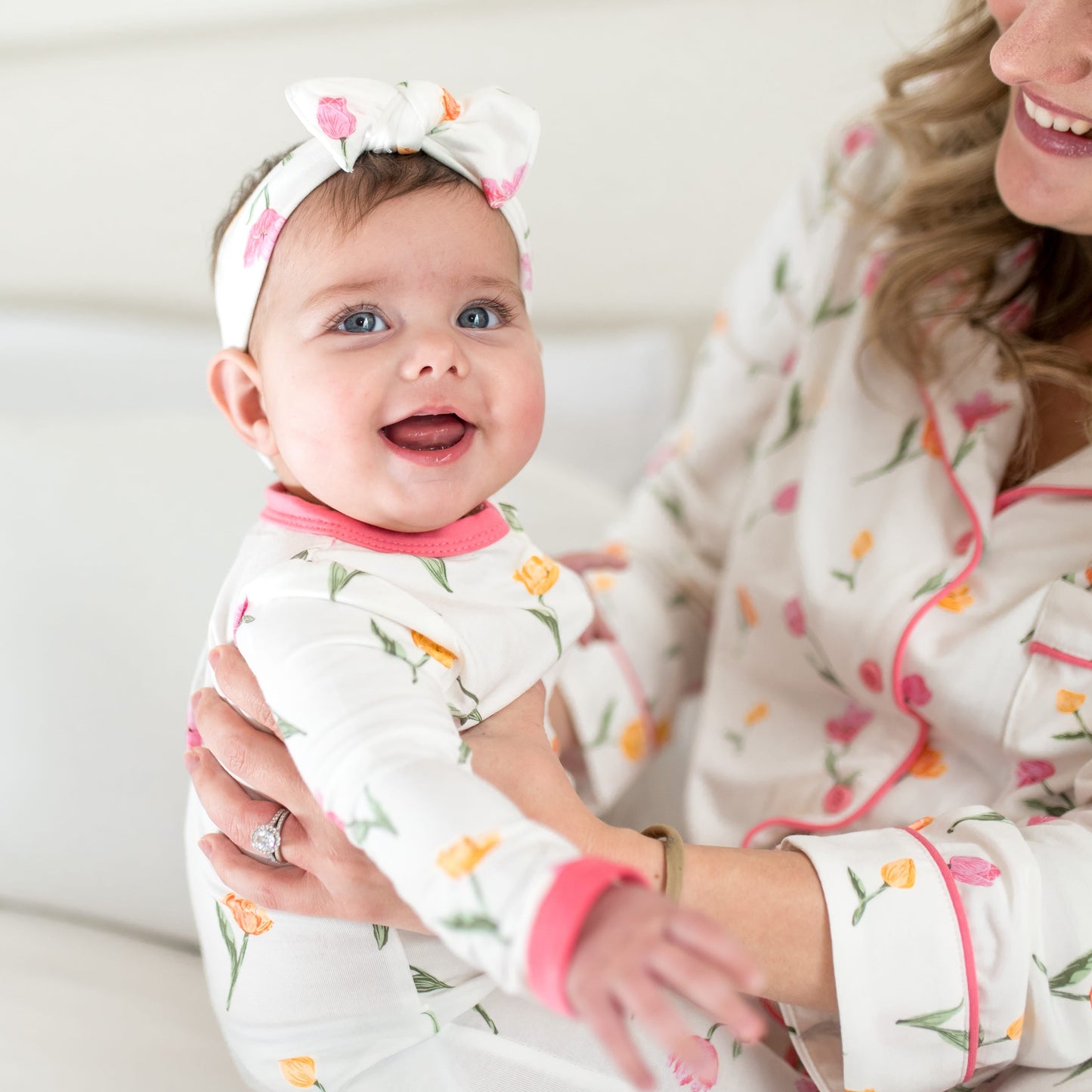 Zippered Romper in Tulip