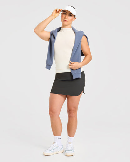 Classic Skort - Charcoal