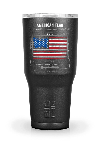 American Flag Schematic- Big Frig Tumbler