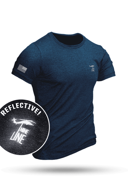 Reflective Dropline Logo with Flag - T-Shirt